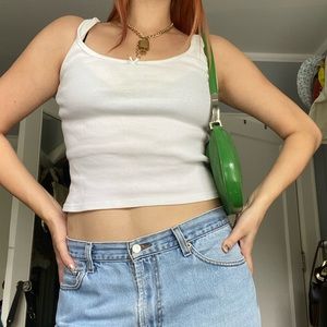 vintage DKNY monogram green shoulder bag